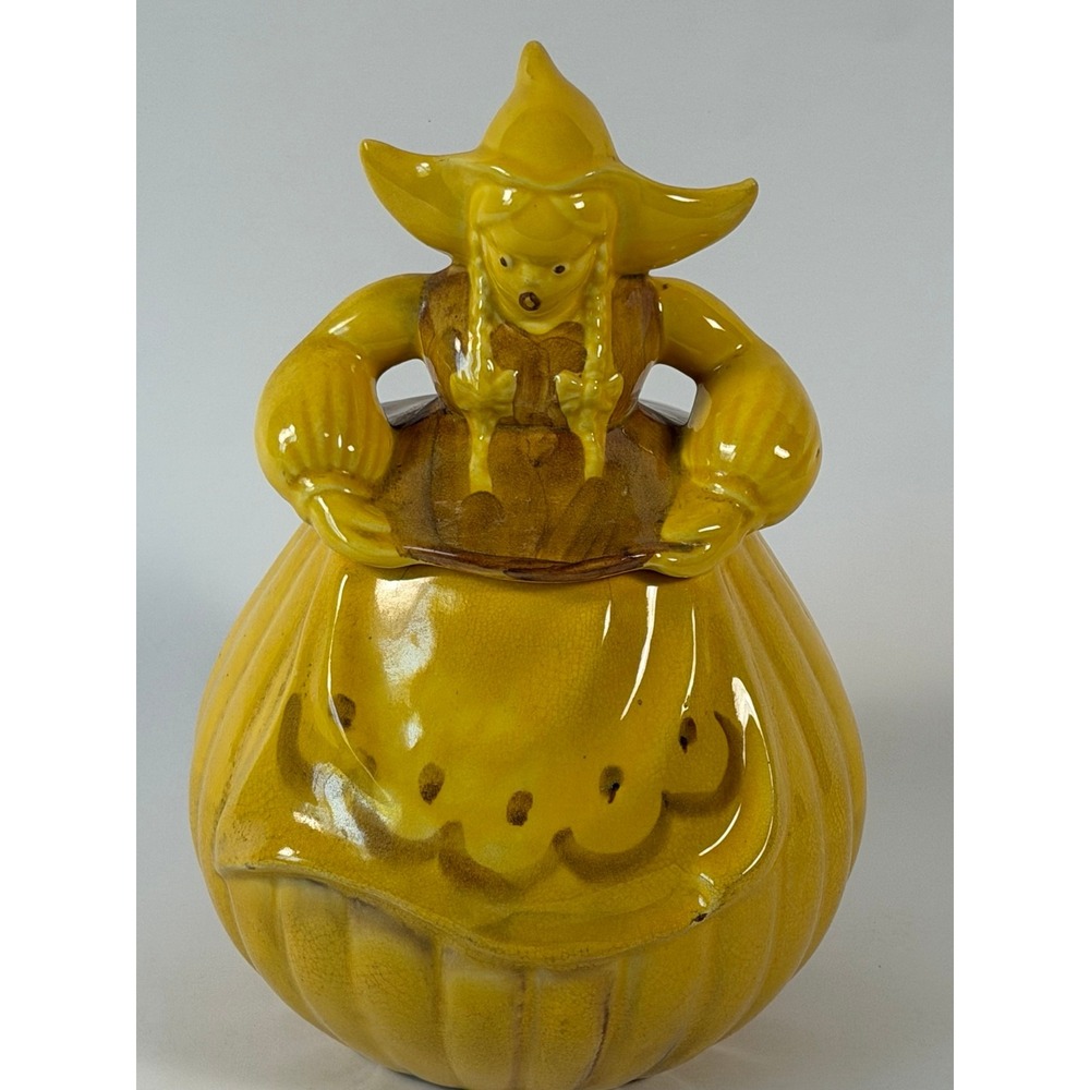 VINTAGE 1940 Red Wing Katrina Pottery Dutch Girl Ceramic Cookie Jar Canister